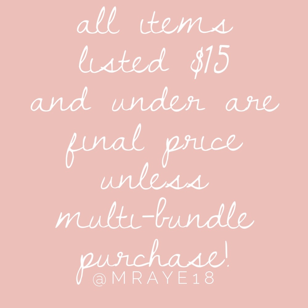 For lower priced items, please multi-bundle!